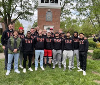 Pictured is the TKE fraternity