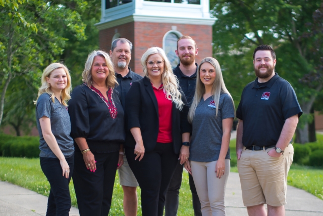 480x427-Student-Success-Coaches-Belltower.jpg Student Success Coaches in front of Belltower