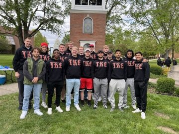 Pictured is the TKE fraternity